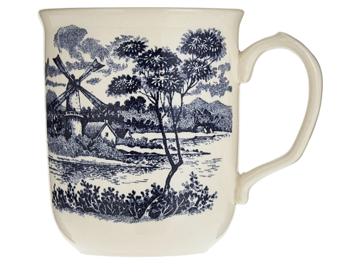 Claytan Windmill Blue Mug