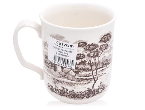 Claytan Windmill Brown Mug