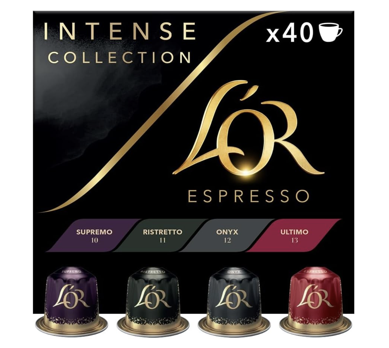 L'OR Espresso Intense Variety Box Coffee Pods x40