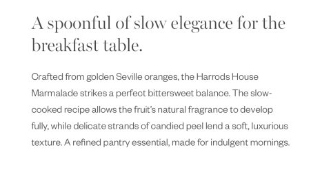 Harrods House Marmalade Seville Orange