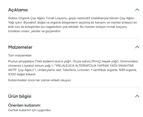 Dr. Organic Tea Tree Çay Ağacı Mantar Tırnak Yağı