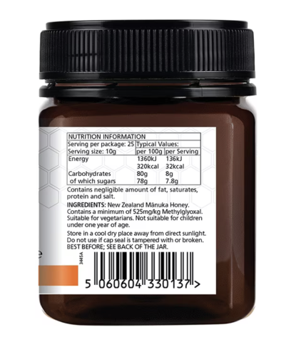 Manuka Lab  525 MGO Manuka Honey 250 gr