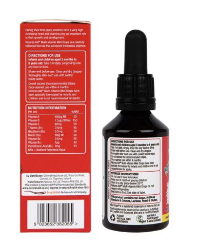 Nature's Aid Multi Vitamin Drops Orange 50ml