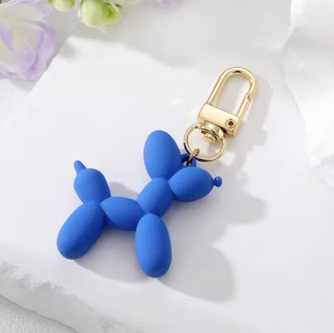 Baloon Dog Design Anahtarlık Mat Mavi