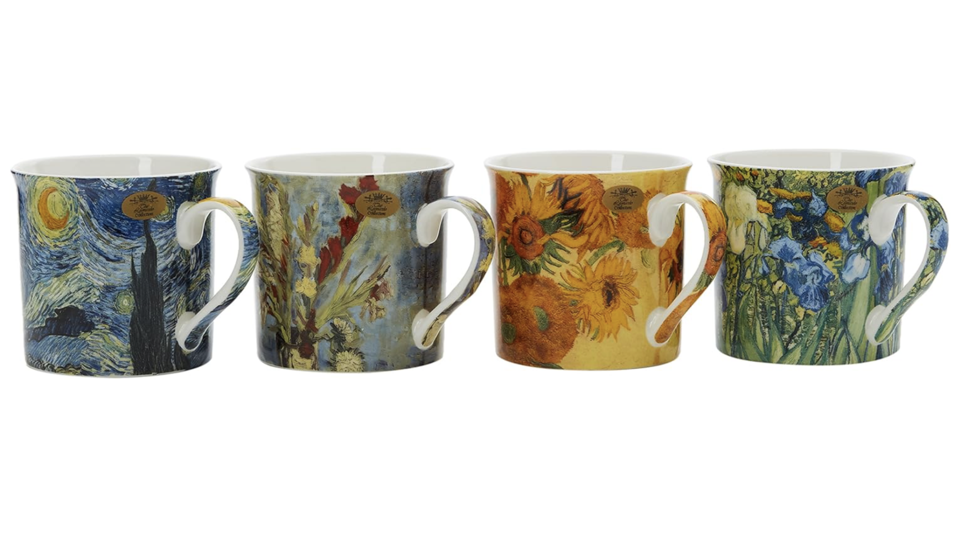 Lesser and Pavey Ceramic Mug | Van Gogh | Set of 4