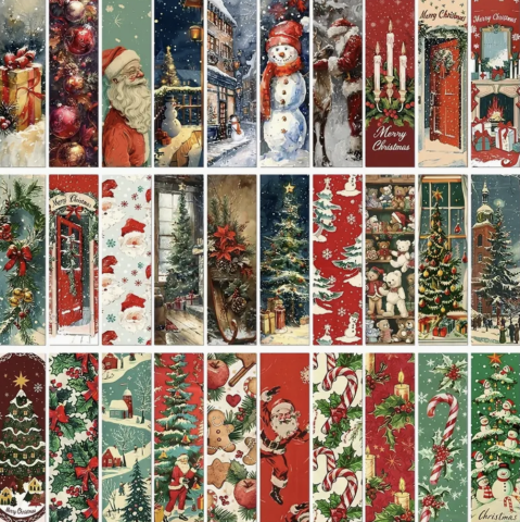 LWP Shop Noel Temalı 10'lu Kitap Ayraçları