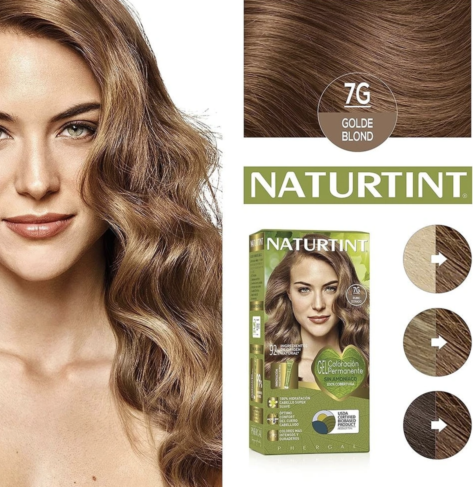 Naturtint 7G Altın Sarısı Doğal Saç Boyası