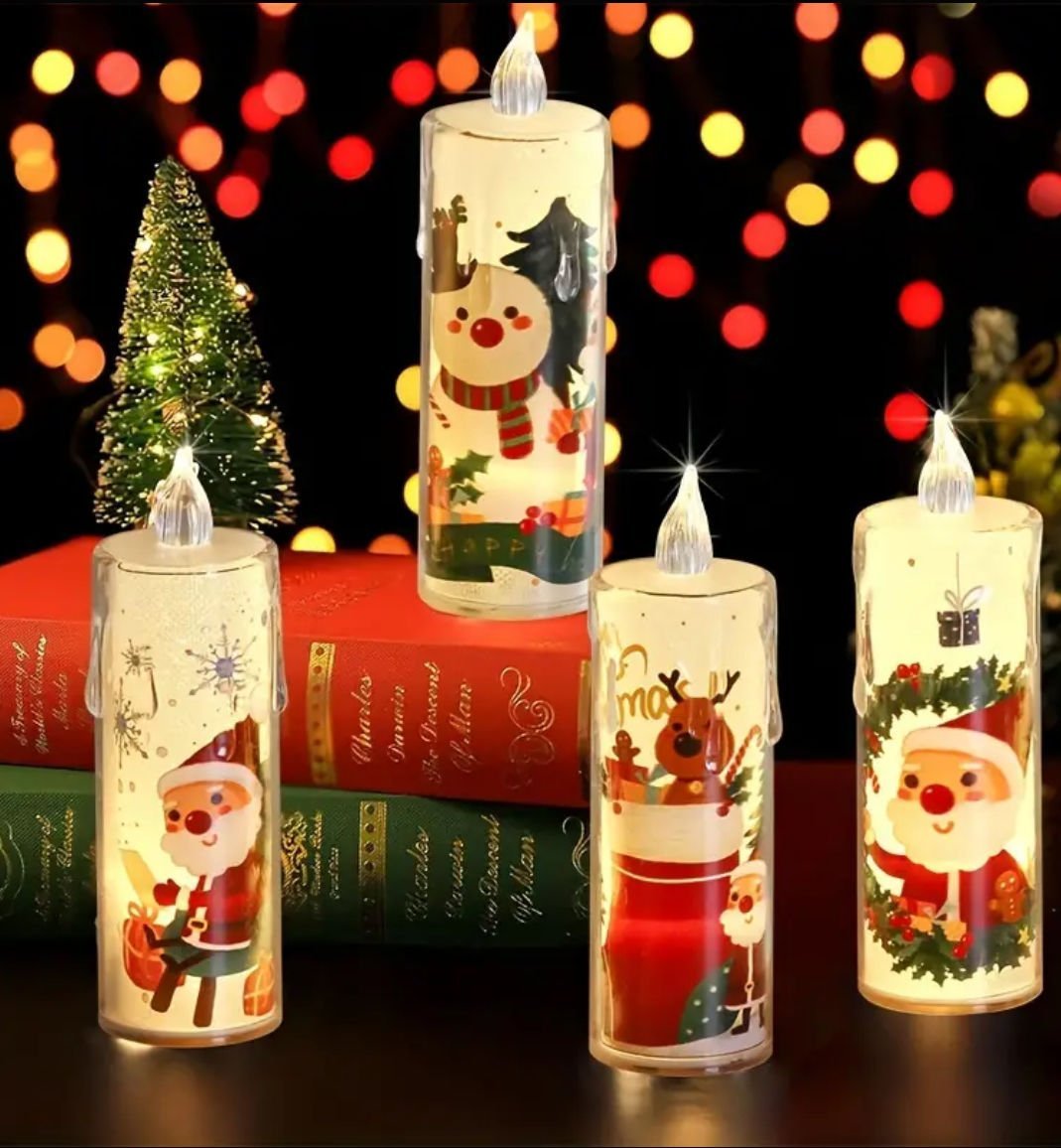 LWP Shop Dörtlü Led Mum Seti