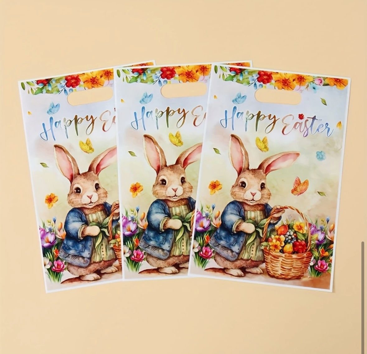 LWP Shop UK Tavşan Desenli Paskalya Ufak Torbalar