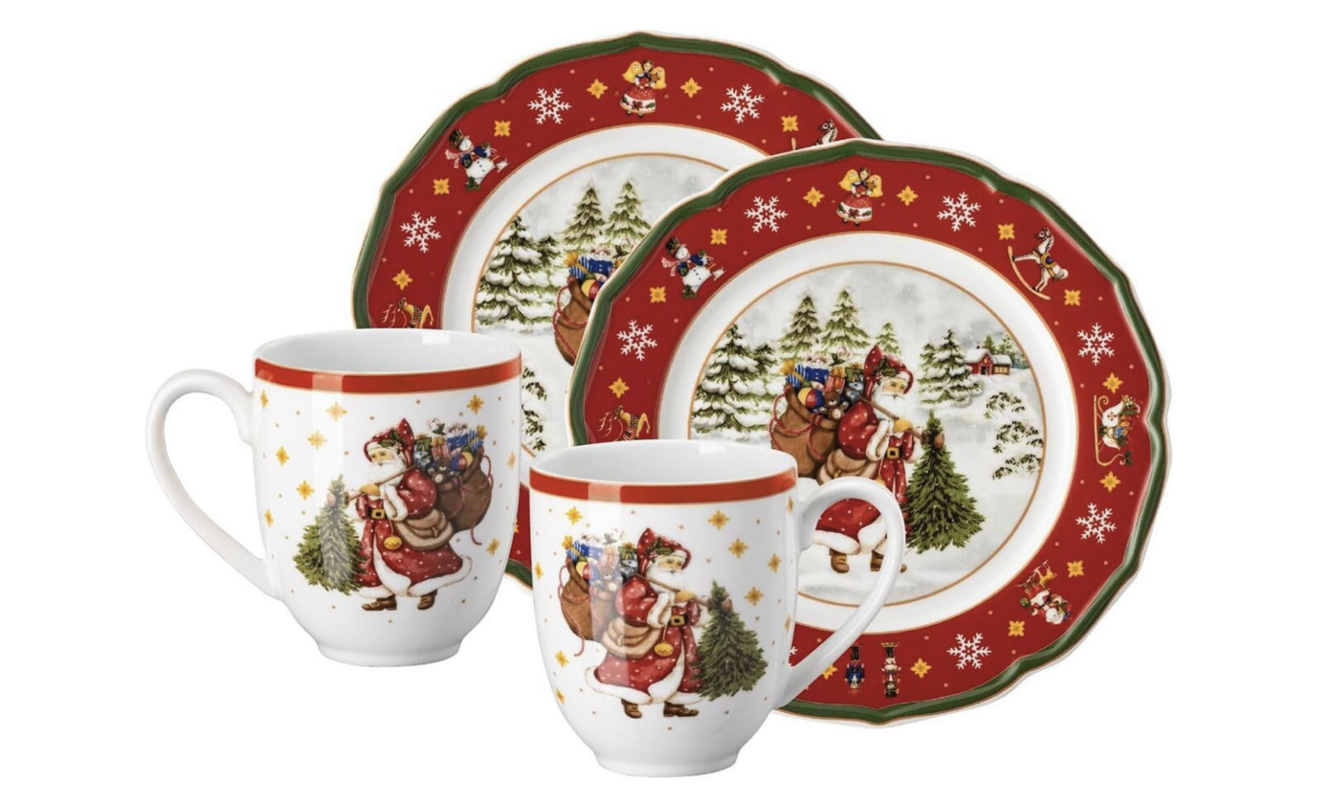 Hutschenreuther Happy Wintertime Red Set 4 parça