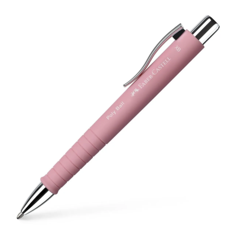 Faber Castell Tükenmez Kalem Poly Ball Ballpoint Pen XB Rose