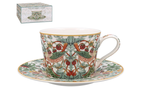 The Leonardo Collection Strawberry Thief Cup & Saucer Set