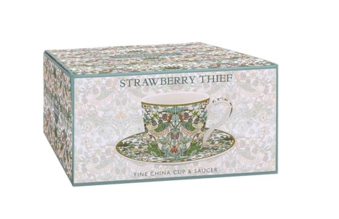 The Leonardo Collection Strawberry Thief Cup & Saucer Set
