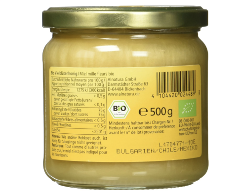 Alnatura Bio Çok Çiçekli Bal Organik