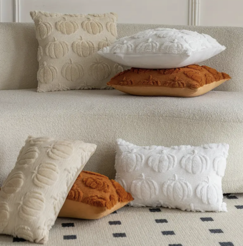 Pandan Designer's Balkabağı Kırlent Kılıfı 45x45 cm