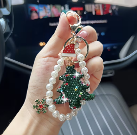 Pandan Designer's Tasarım Çam Ağacı Anahtarlık Yeşil