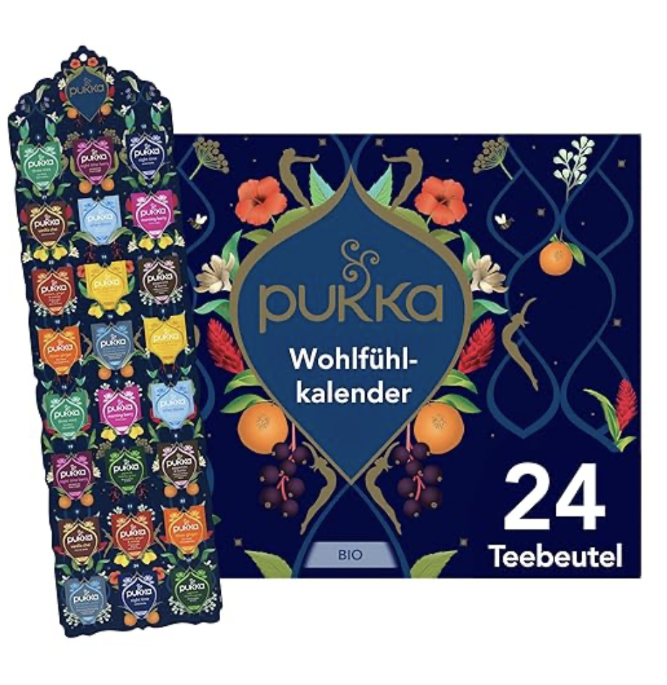 Pukka Organic Tea Gift Set, Advent Calendar Feel-Good Calendar