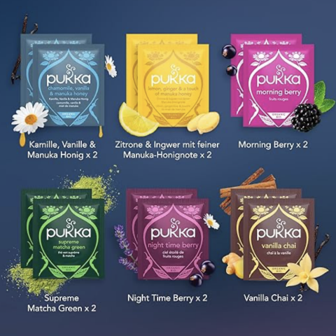 Pukka Organic Tea Gift Set, Advent Calendar Feel-Good Calendar