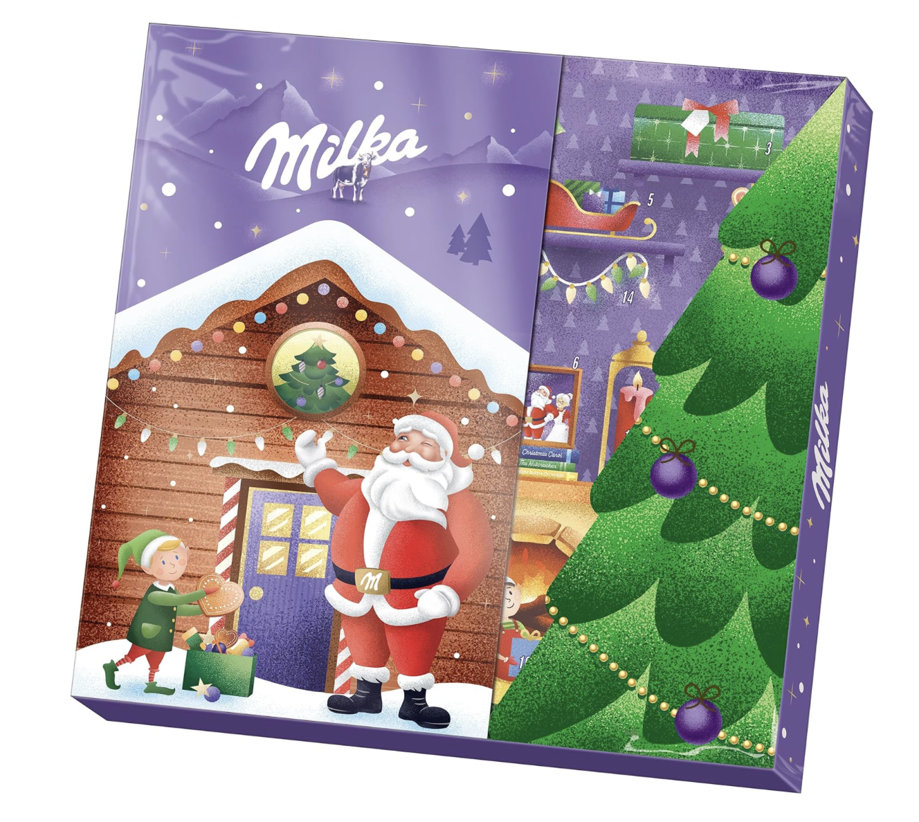 Milka, 3D Christmas Advent Calendar with Delicious Milka Milk Chocolates