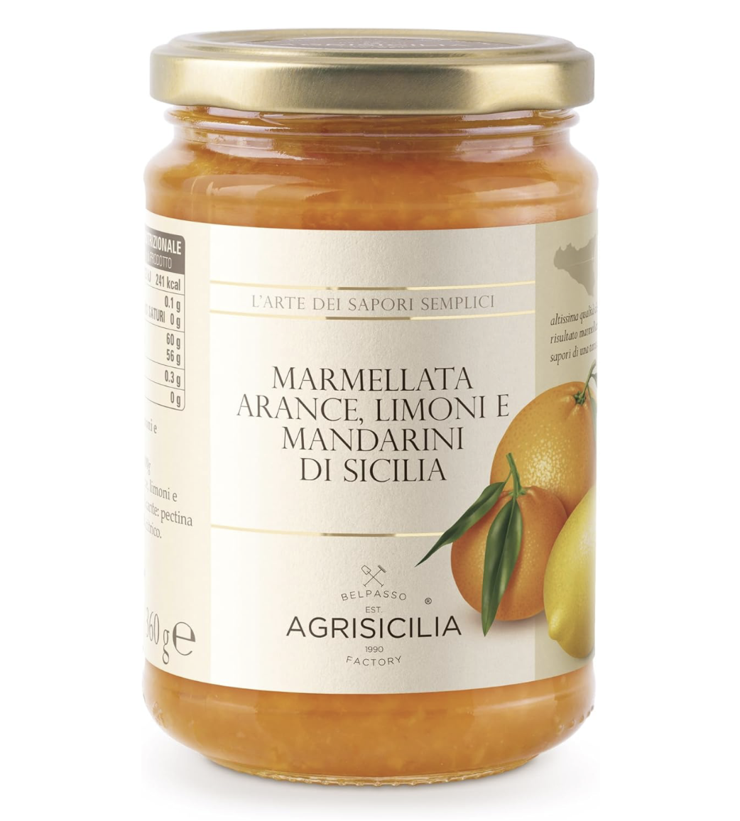 Agrisicilia Sicilian Citrus Jam : Oranges, Lemons and Mandarins