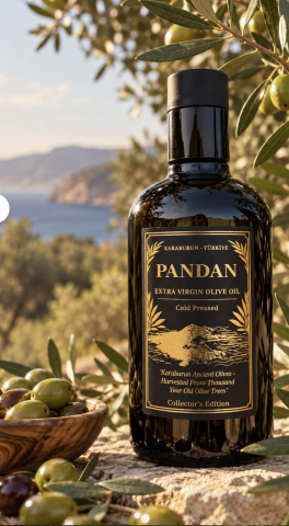 Pandan Olive Oil Zeytinyağı Karaburun Siyah Koleksiyon Serisi 250 ml