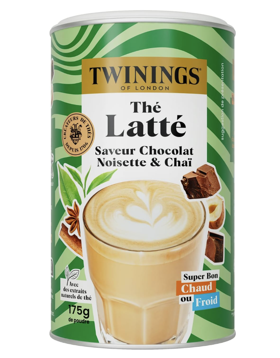 Twinings Latte Tea Chocolate Hazelnut Chai Powder
